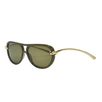 Bottega Veneta Sunglasses Army green - BEAUTY BAR