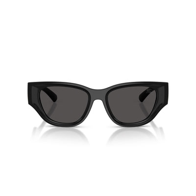 Burberry Black Cat-Eye Sunglasses With Gold Logo Accent