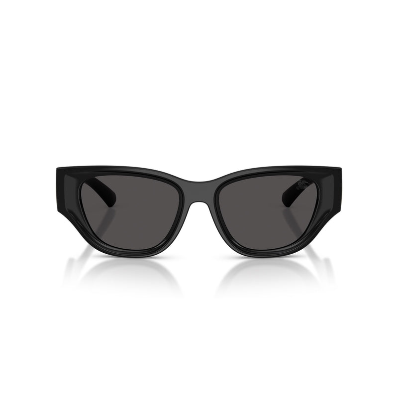 Burberry Black Cat-Eye Sunglasses With Gold Logo Accent