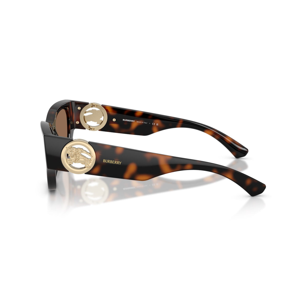Burberry Tortoiseshell Cat-Eye Sunglasses With Gold Logo Detail 3