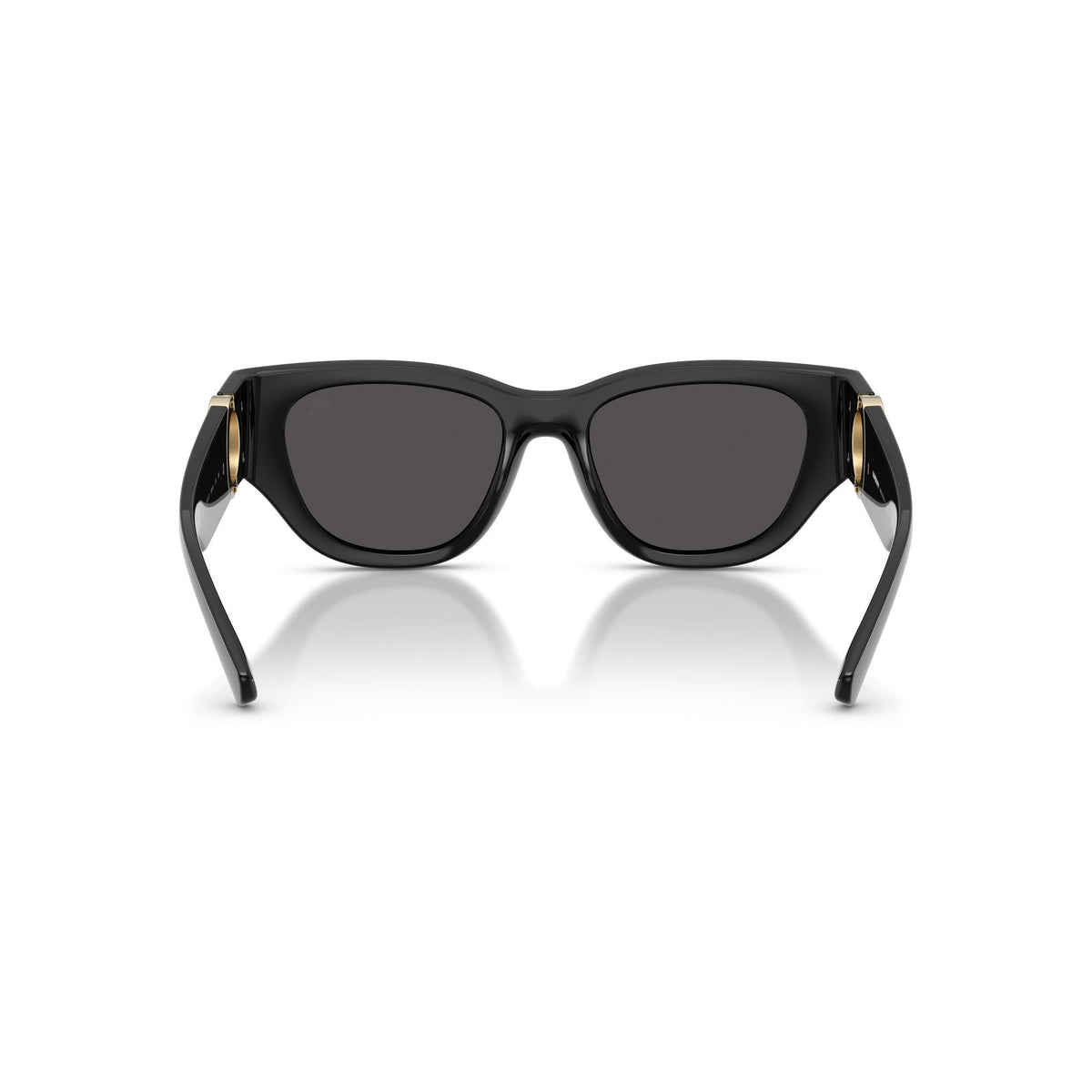 Burberry Black Cat-Eye Sunglasses With Gold Logo Accent 4