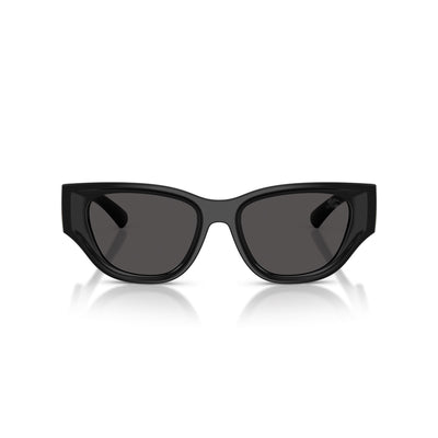 Burberry Black Cat-Eye Sunglasses With Gold Logo Accent