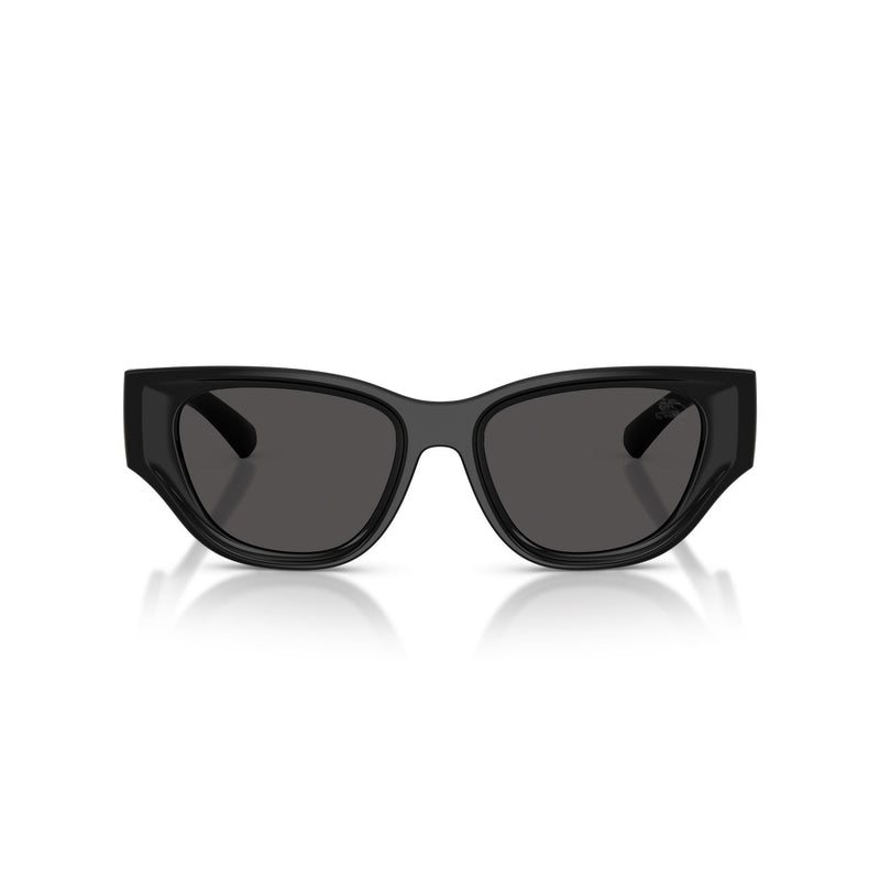 Burberry Black Cat-Eye Sunglasses With Gold Logo Accent