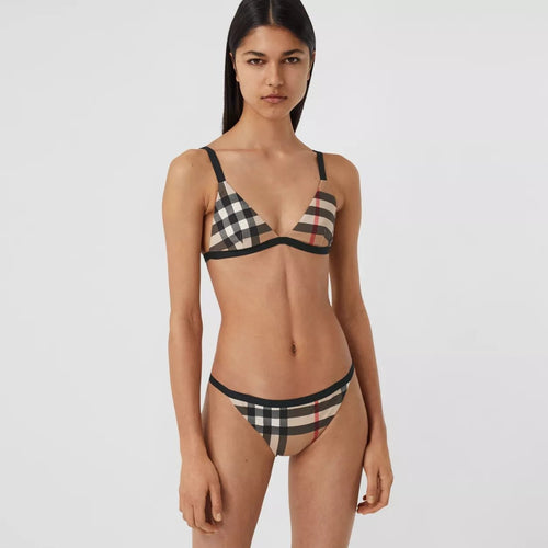 Burberry Loing Check Two-Piece Bikini Set