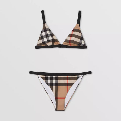 Burberry Loing Check Two - Piece Bikini Set - BEAUTY BAR
