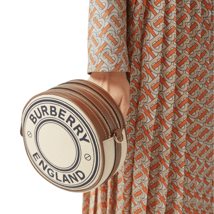 Burberry Louise Canvas & Calfskin Bag 4