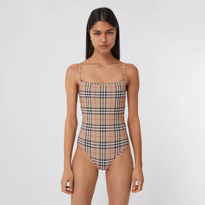Burberry Cobb Vintage Check One-Piece Swimsuit