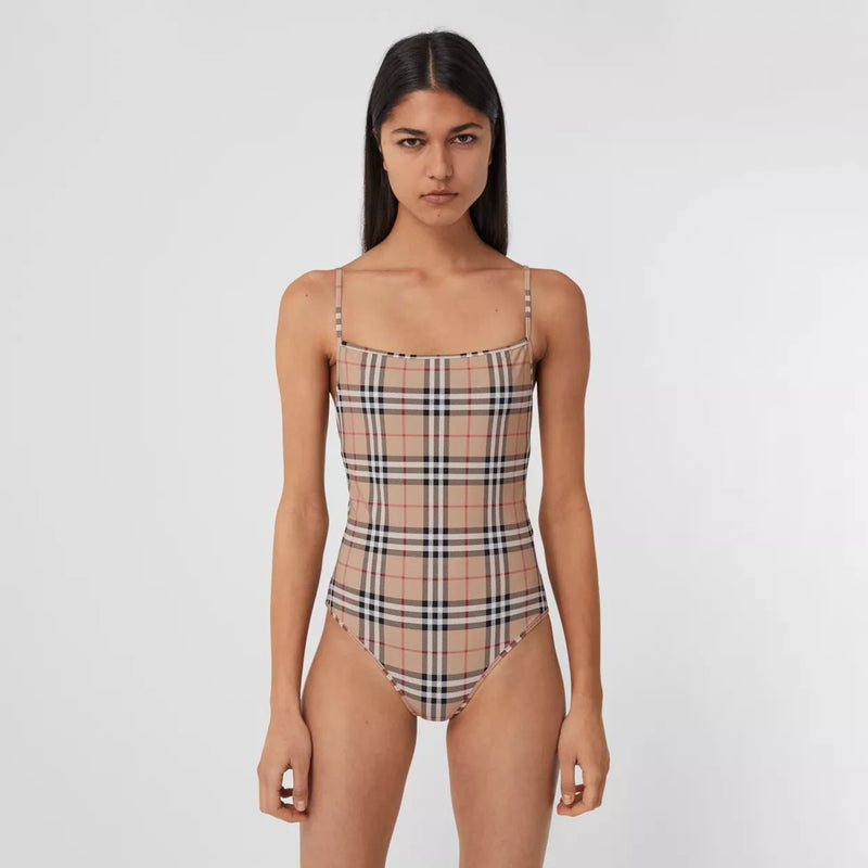 Burberry Cobb Vintage Check One-Piece Swimsuit