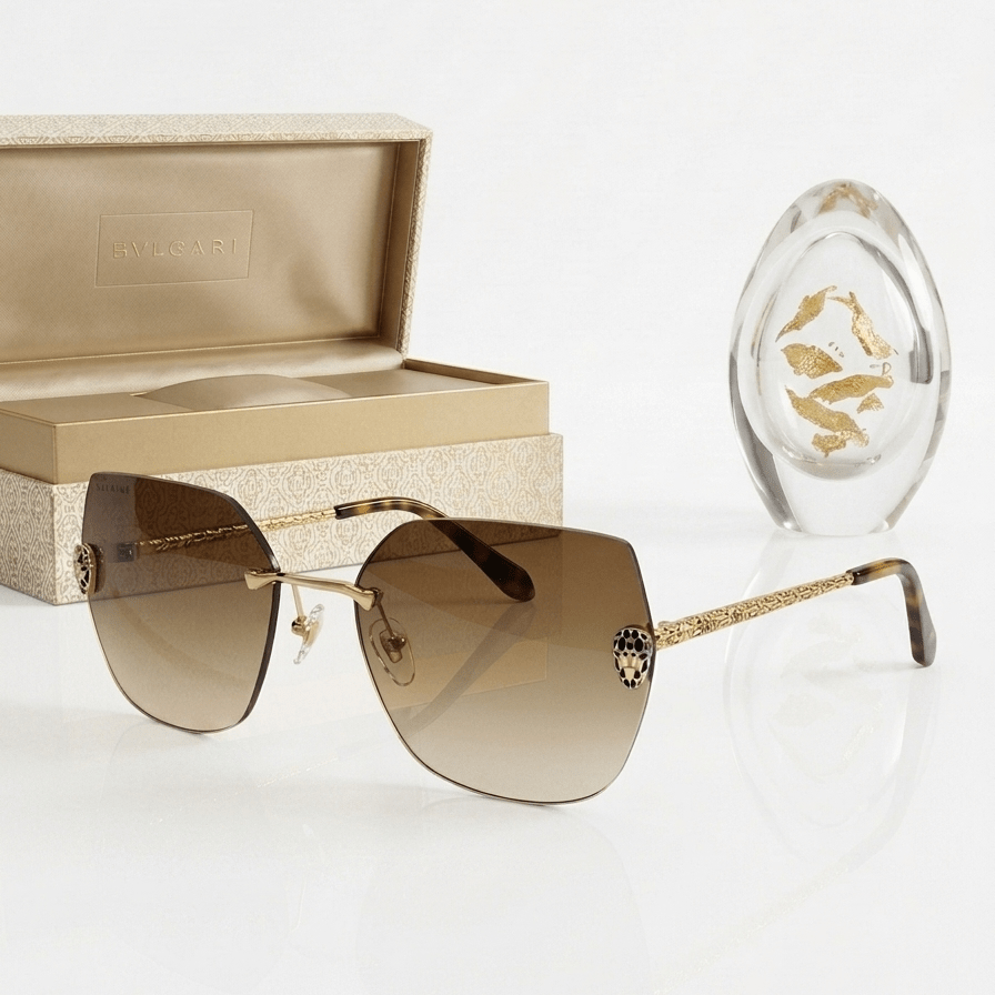 Bvlgari Women’s Sunglasses With Signature Serpent Detail 3