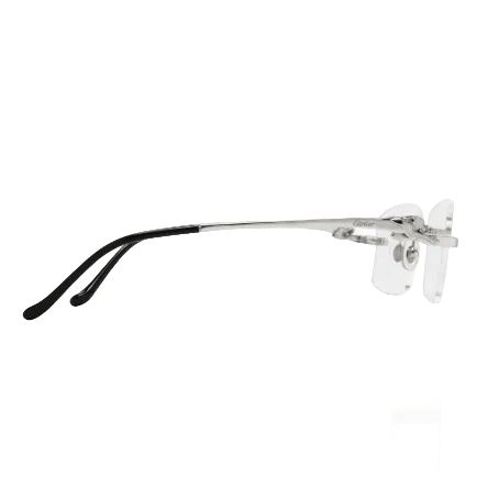 Cartier Panthère De Cartier Rectangle Eyeglasses Silver 3