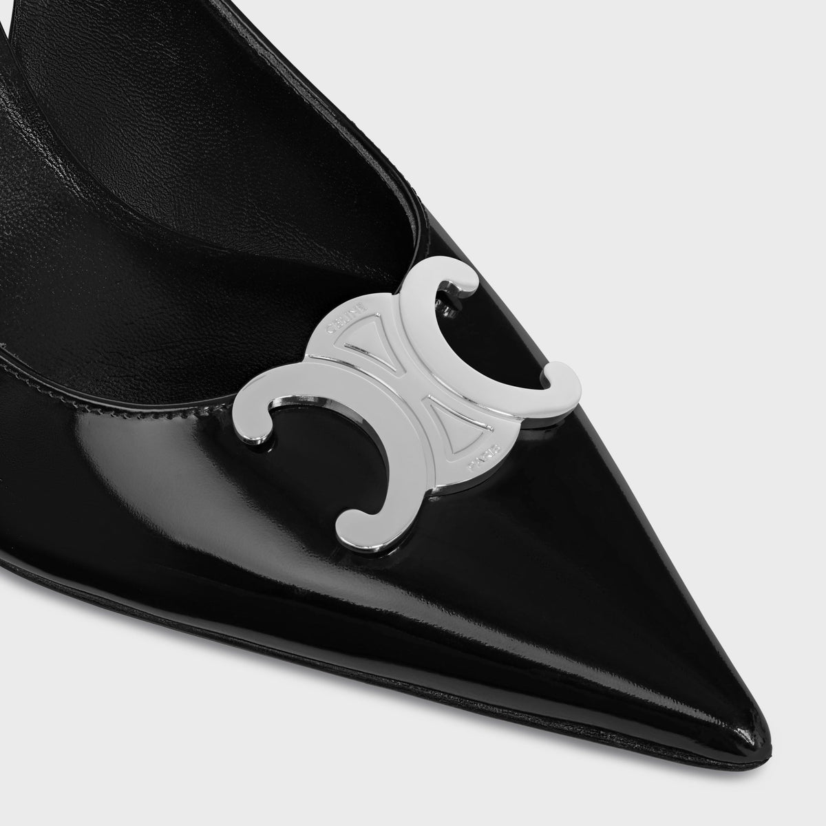 Celine Alma Triumph Patent Black Leather 2