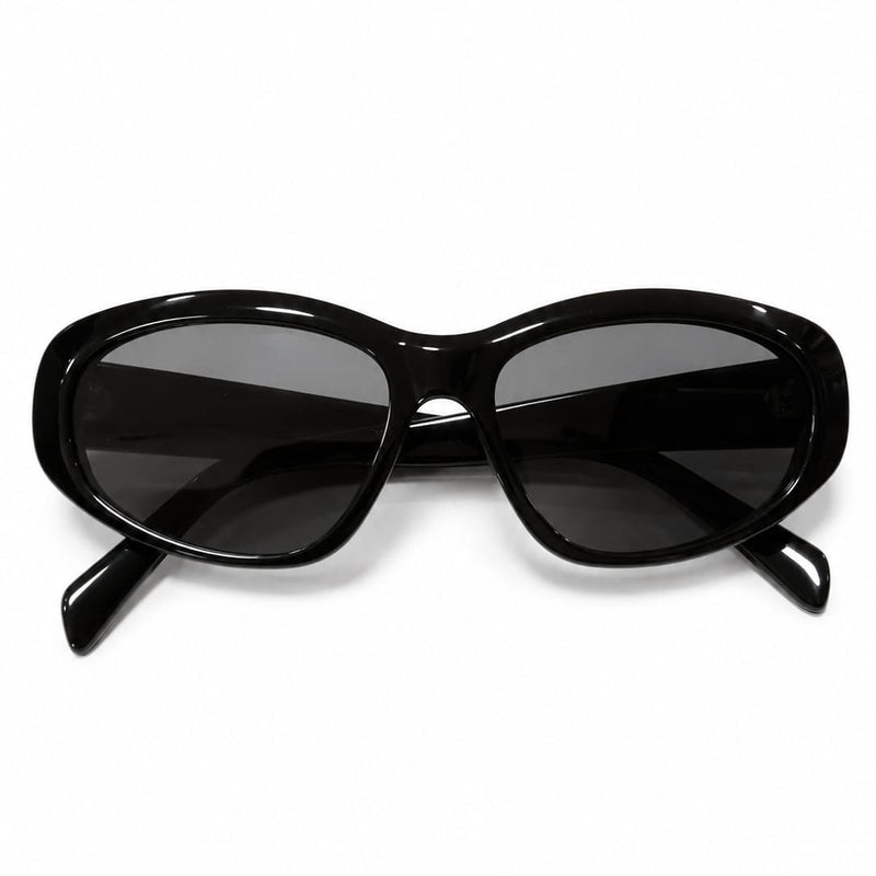 Celine Black Oversized Square Sunglasses With Black Lenses