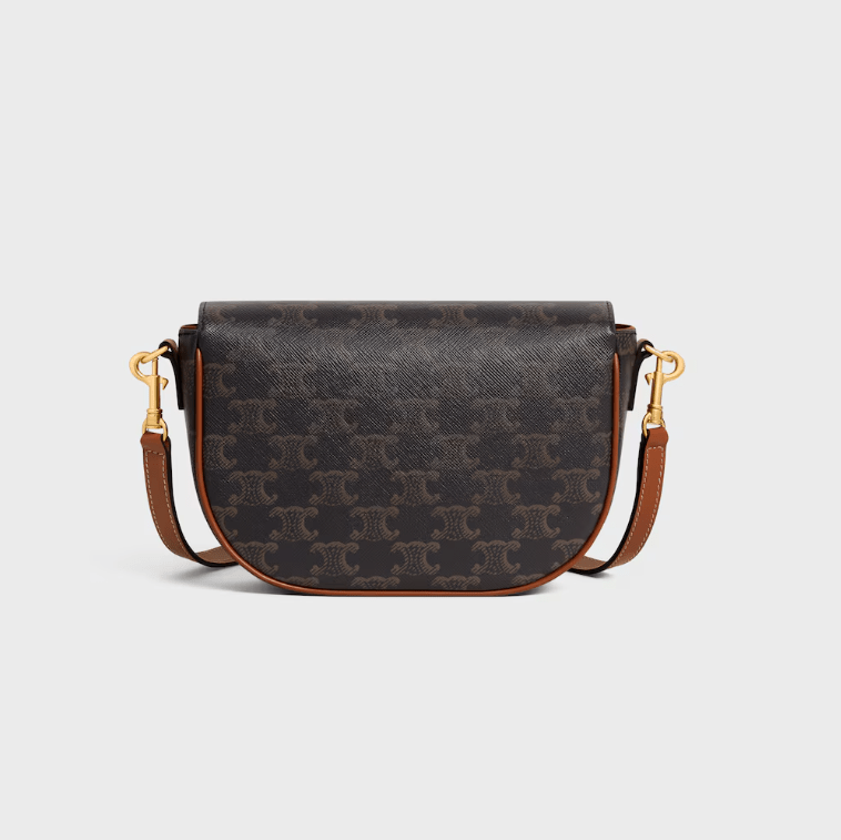 Celine Folco Shoulder Bag in Triomphe Canvas 3
