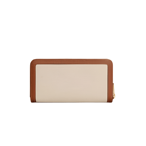 Celine Large Zipped Wallet In Textile And Calfskin - BEAUTY BAR