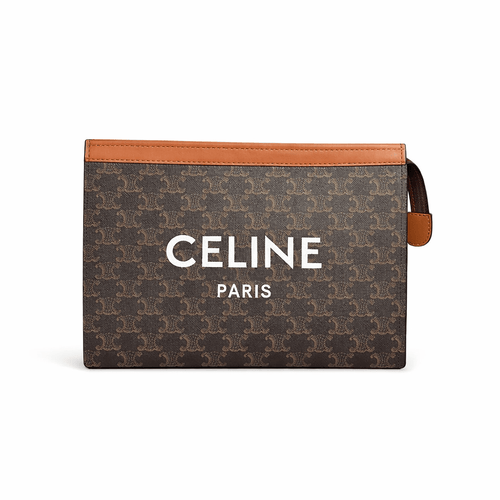 Celine Small Pouch With Celine Print