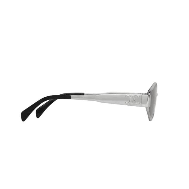 Celine Sunglasses With a Geometric Silver Metal Frame And Gray Lenses 3