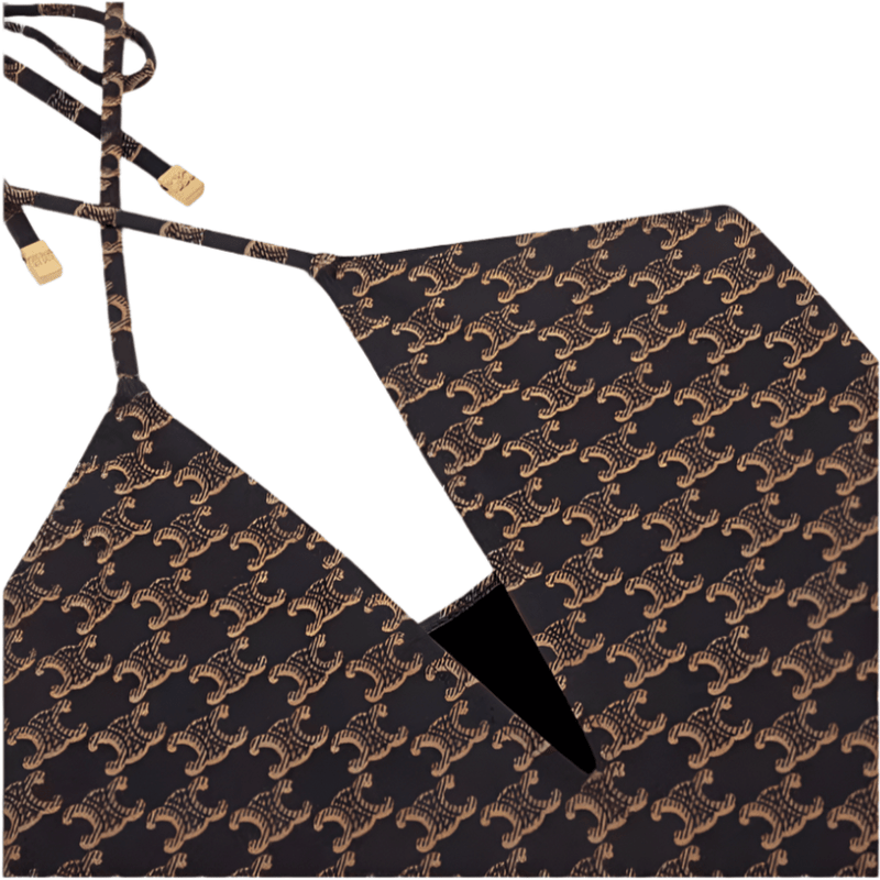 Celine Triomphe Monogram One-Piece Swimsuit 4