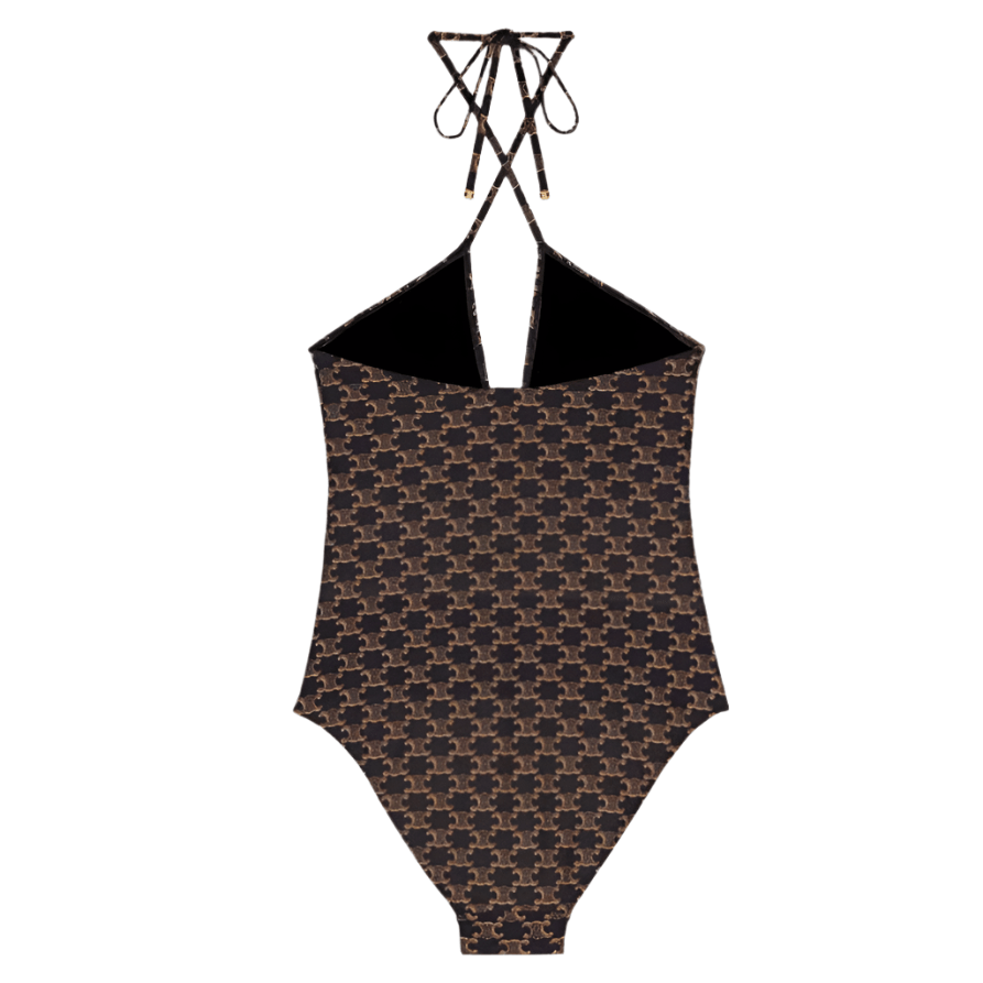 Celine Triomphe Monogram One-Piece Swimsuit 5