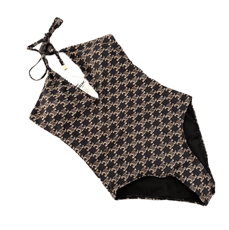 Celine Triomphe Monogram One-Piece Swimsuit 3