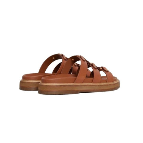 Celine Tippi Leather Slide Sandals - BEAUTY BAR