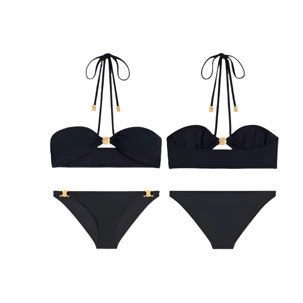 Celine Triomphe Balconette Top In Matte Jersey 3