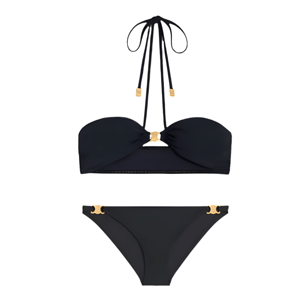 Celine Triomphe Balconette Top In Matte Jersey 2