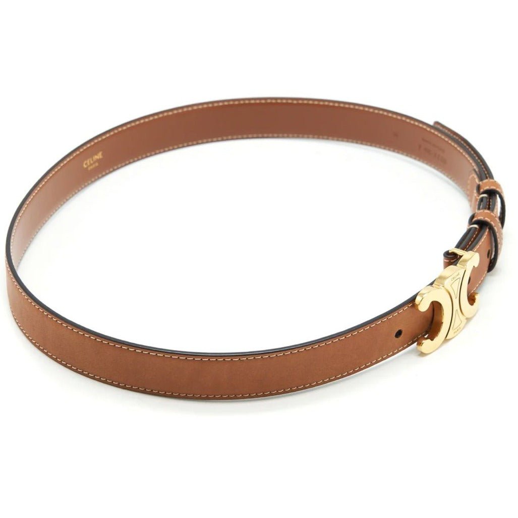 Celine Triomphe Belt Brown 2