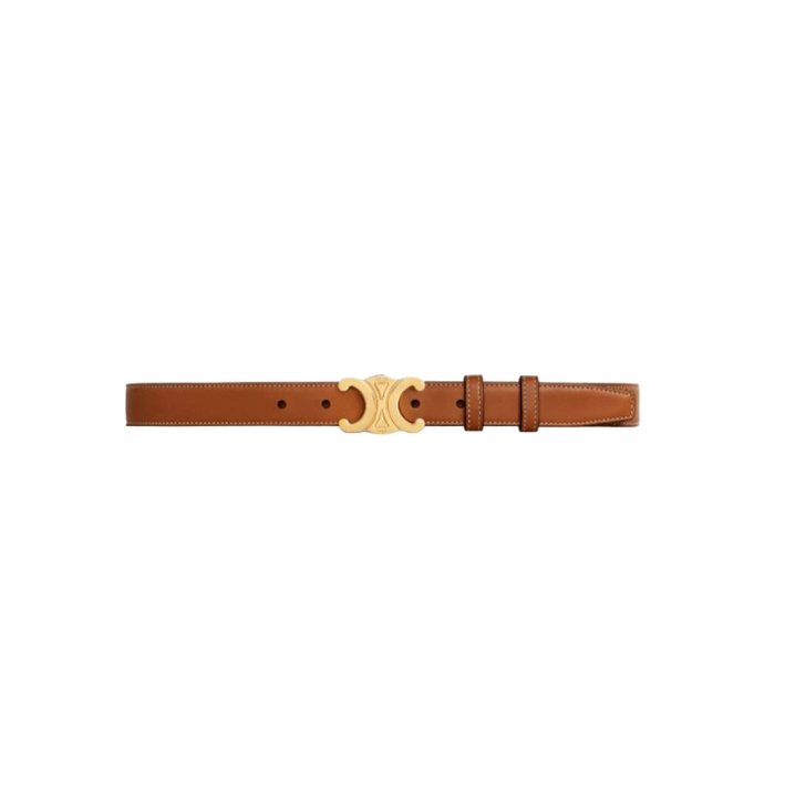 Celine Triomphe Belt Brown 1