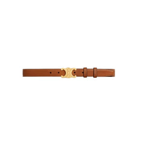 Celine Triomphe Belt Brown