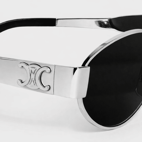 Celine Triomphe Metal 01 Sunglasses in Metal - BEAUTY BAR