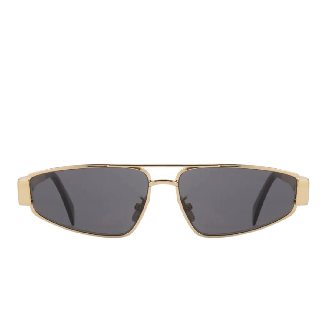 Celine Triomphe Metal 05 Sunglasses Gold Smoke 1