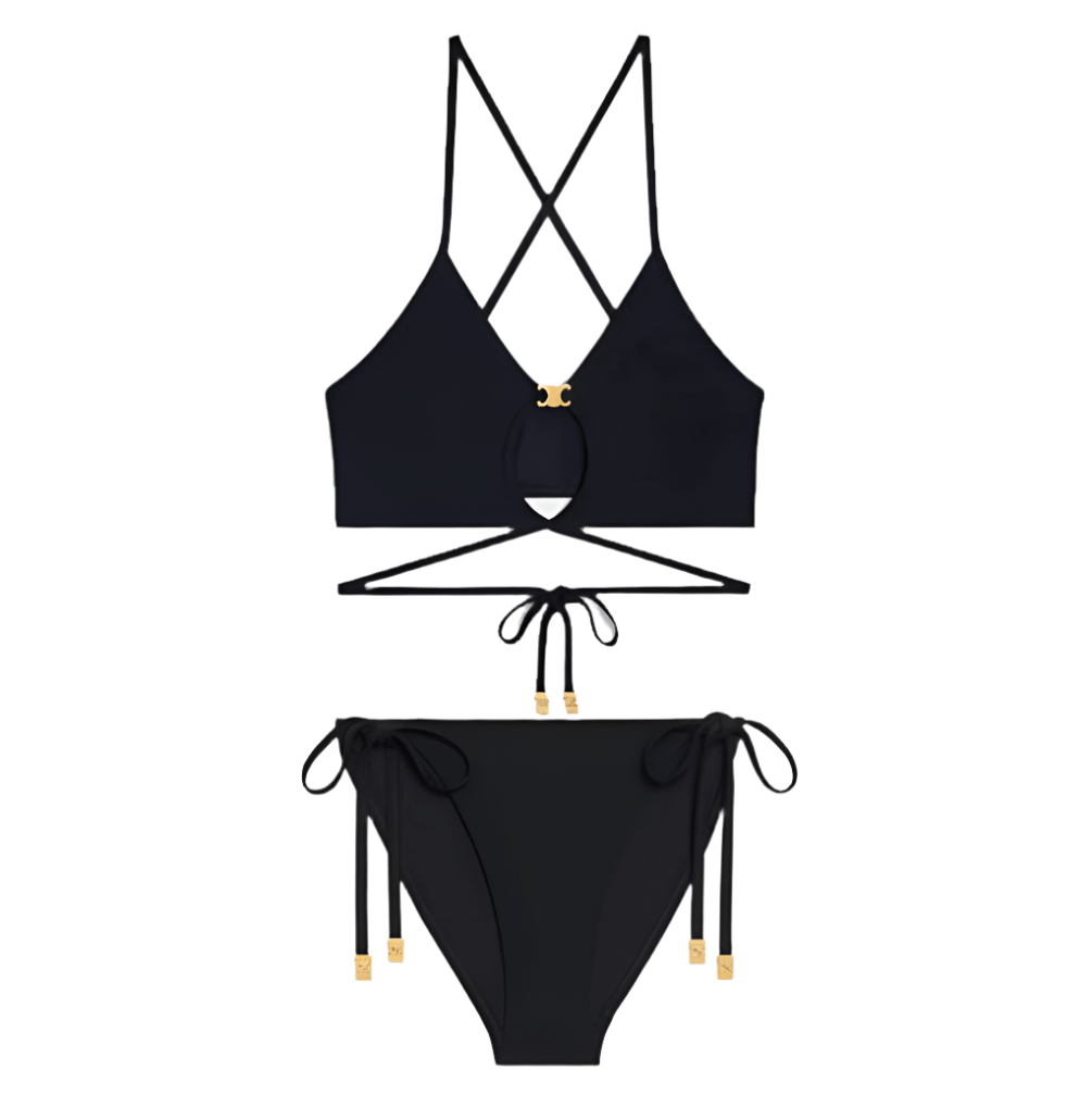 Celine Triomphe Balconette Top In Matte Jersey 2