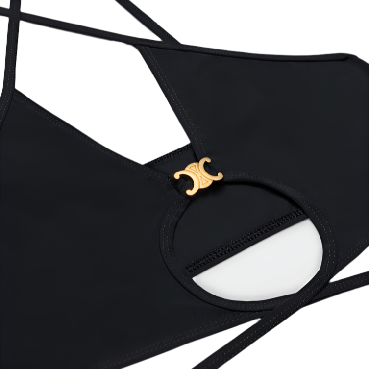 Celine Triomphe Balconette Top In Matte Jersey 4