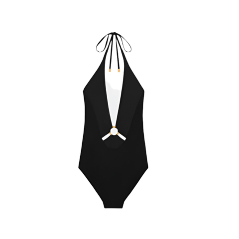 Celine Triomphe Swimsuit In Matte Jersey - BEAUTY BAR