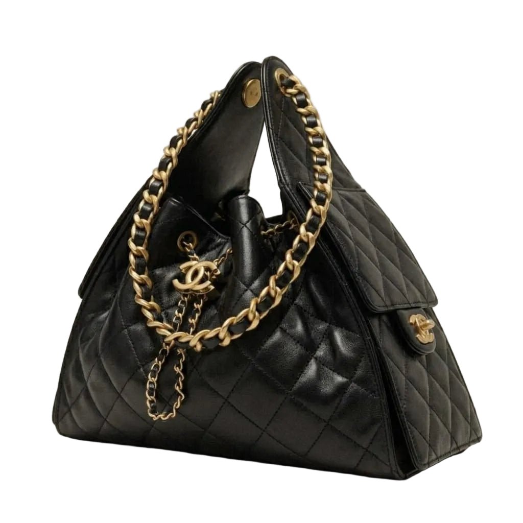 Chanel 25 Handbag Small Black 2