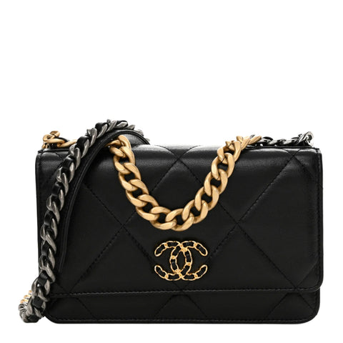 Chanel Black 19 Wallet On Chain - BEAUTY BAR