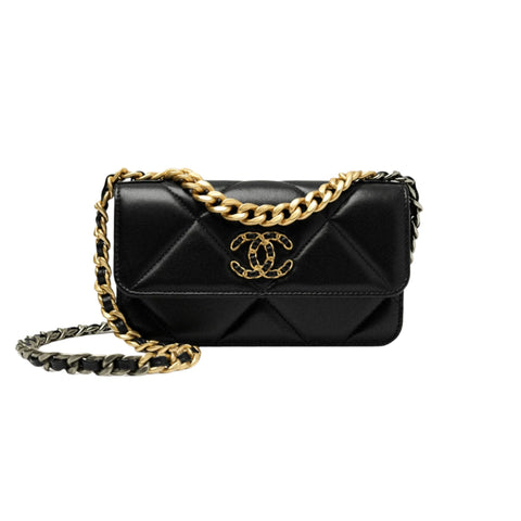 Chanel Black 19 Wallet On Chain - BEAUTY BAR