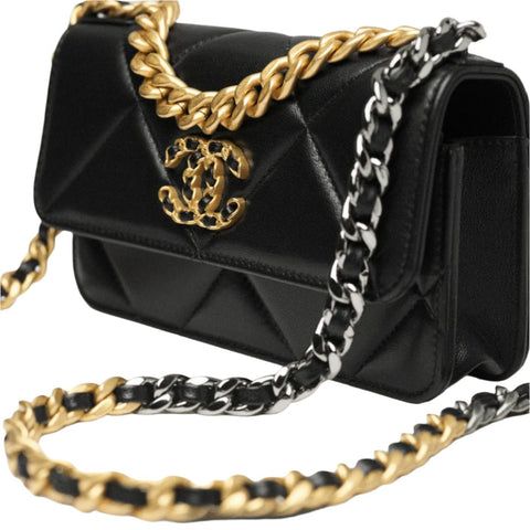 Chanel Black 19 Wallet On Chain - BEAUTY BAR