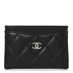 Chanel Caviar Quilted Card Holder Black