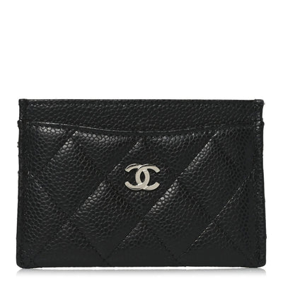 Chanel Caviar Quilted Card Holder Black