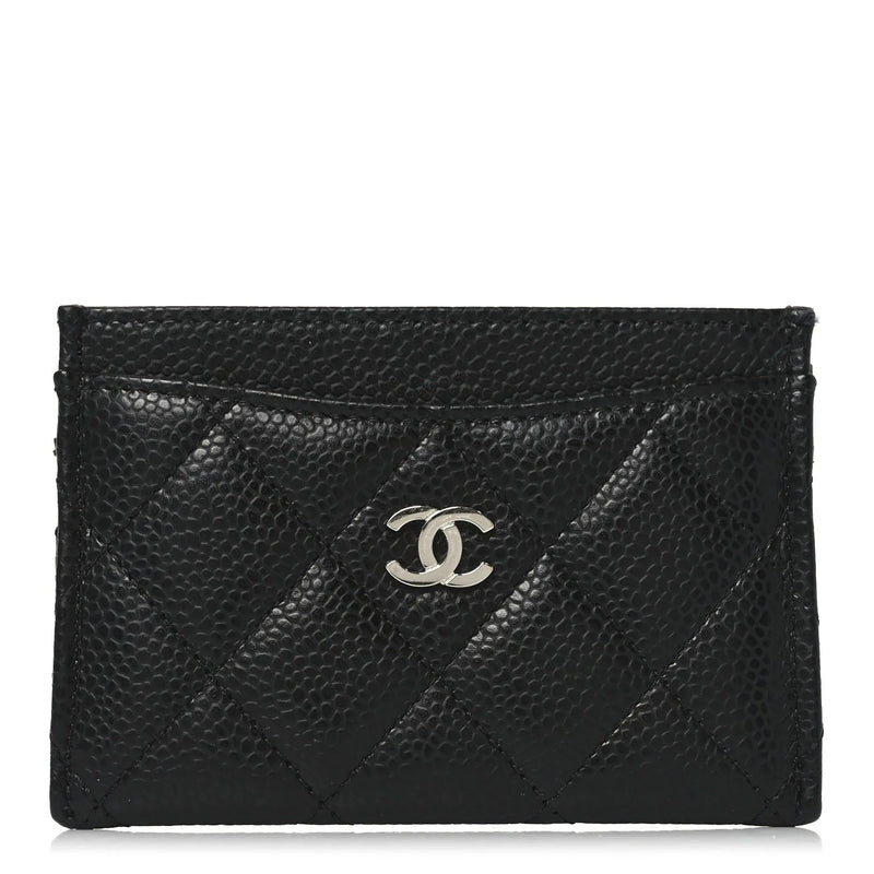 Chanel Caviar Quilted Card Holder Black