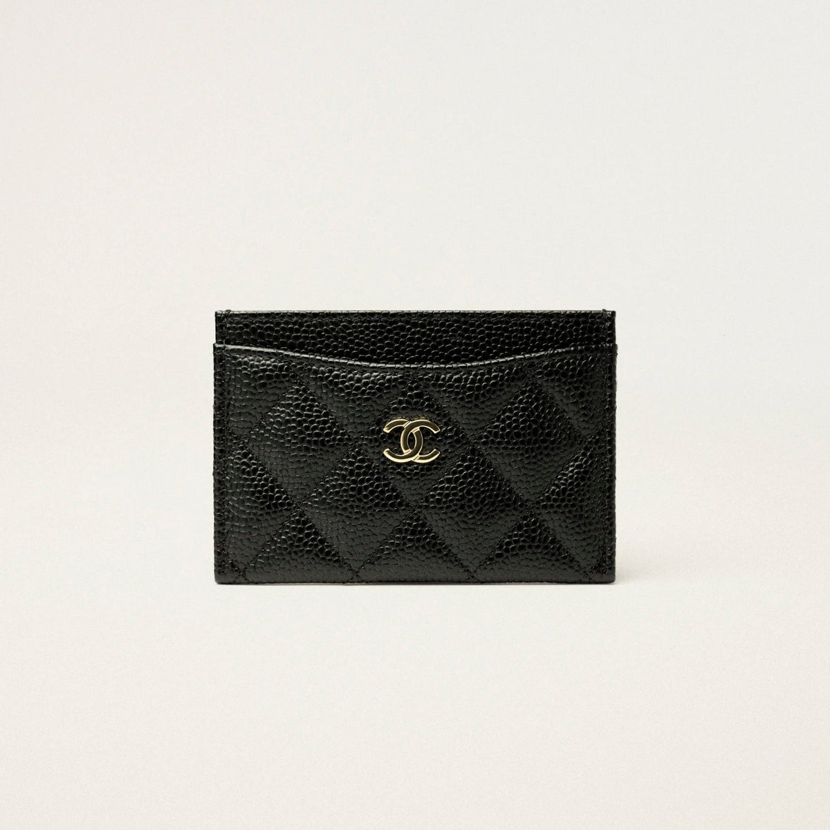 Chanel Classic Card Holder Grained Calfskin & Gold-Tone Metal Black 3