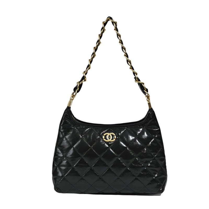 Chanel Hobo Medium Black Lather Bag 1