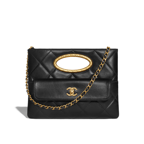 Chanel Lambskin Quilted Clutch Mini Flap Bag - BEAUTY BAR