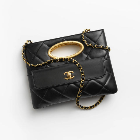 Chanel Lambskin Quilted Clutch Mini Flap Bag - BEAUTY BAR