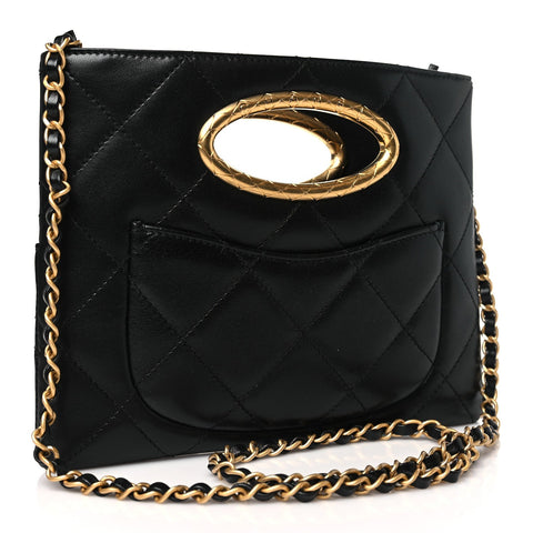 Chanel Lambskin Quilted Clutch Mini Flap Bag - BEAUTY BAR