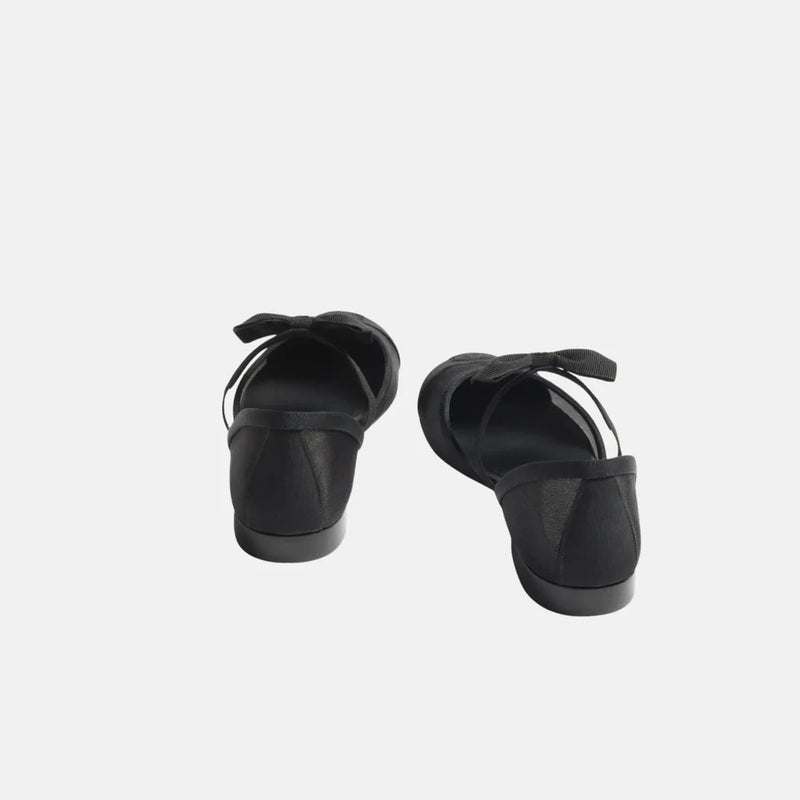 Chanel Mary Janes In Mesh And Grosgrain Black 3