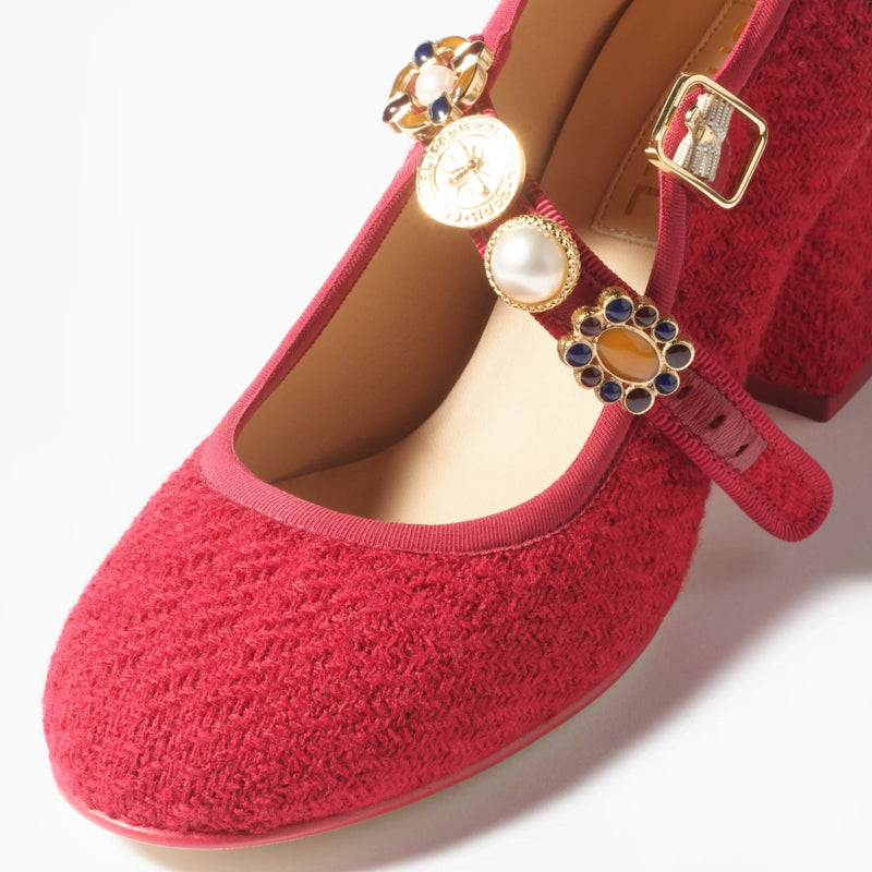 Chanel Red Mary Janes 3