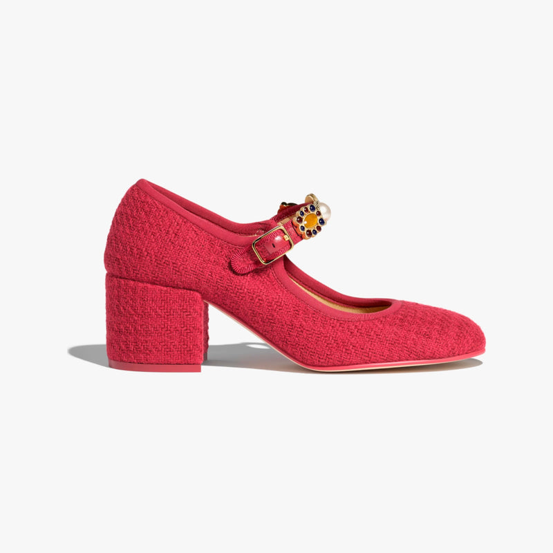 Chanel Red Mary Janes 2