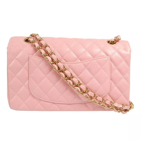 Chanel Pink Medium Classic Double Flap Shoulder Bag - BEAUTY BAR